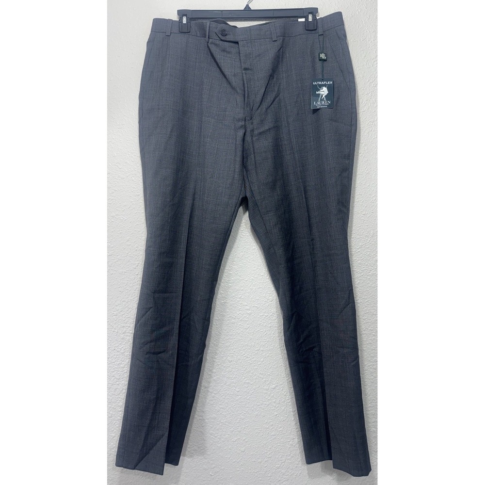 Lauren Ralph Lauren Men's Dress Pants 40 x 32 Gray Formal Suit New Designer